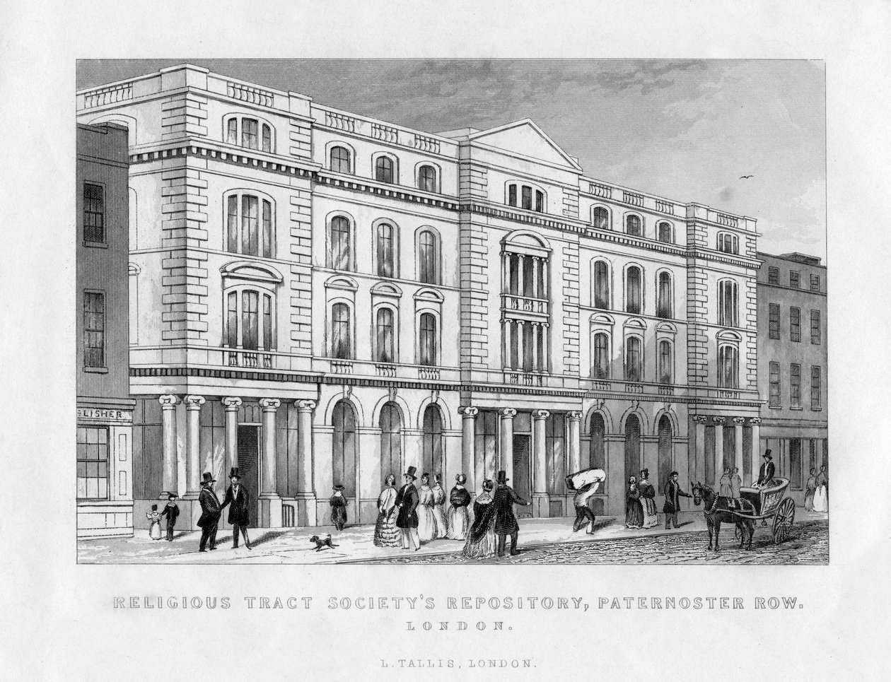 Deposito della Religious Tract Society, Paternoster Row, Londra, 19° secolo da Unbekannt