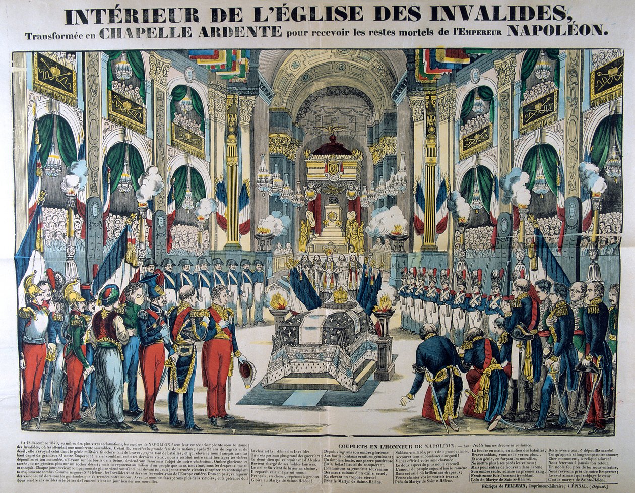 I resti di Napoleone I sono portati agli Invalides a Parigi, 15 dicembre 1840 da Unbekannt