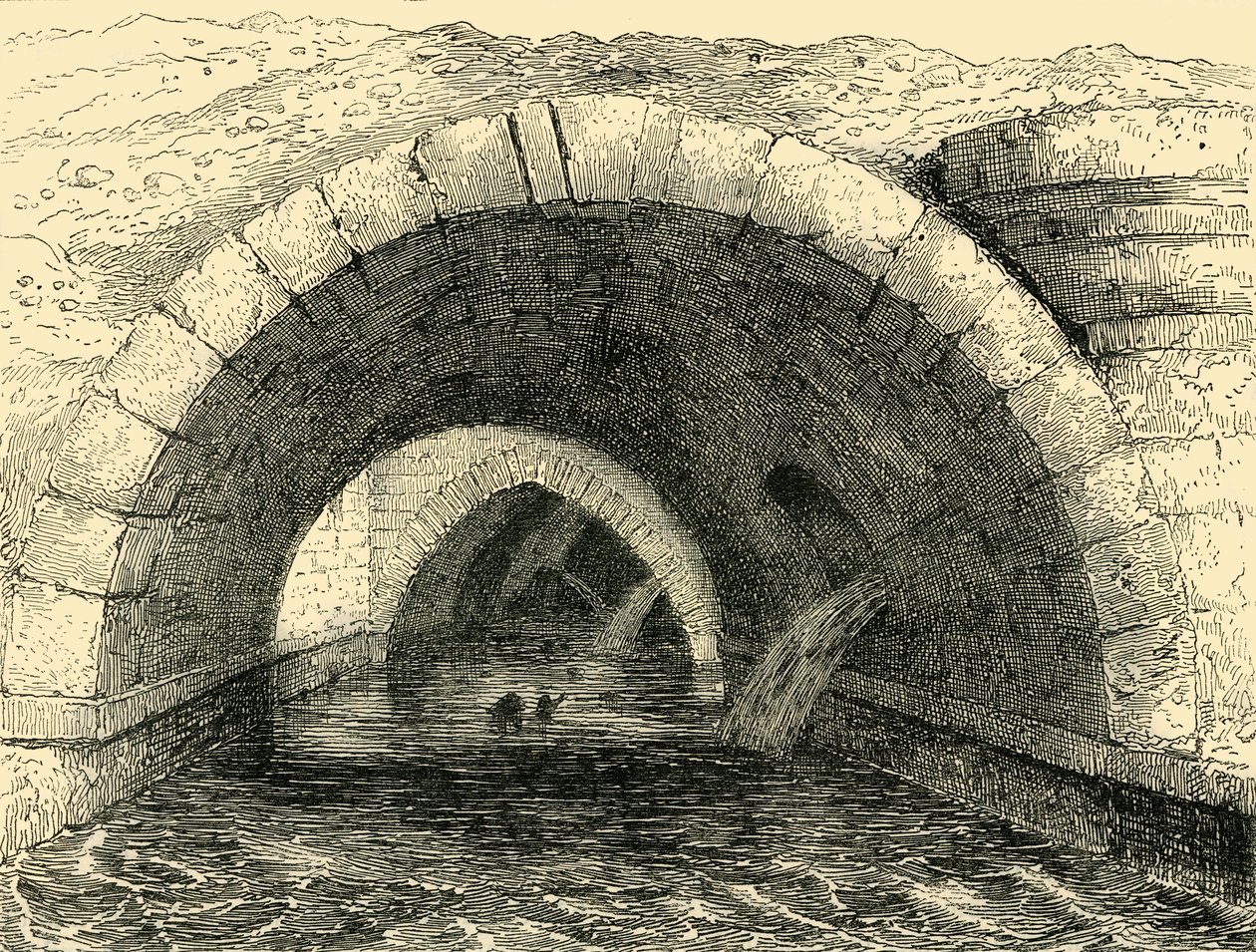 Resti del vecchio ponte di Holborn, c1872 da Unbekannt