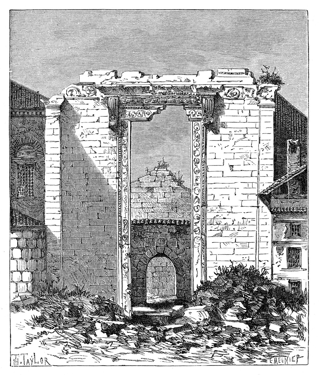 Rovine del Tempio di Augusto e Roma, Ancyra Ankara, Turchia, 1895 da Unbekannt