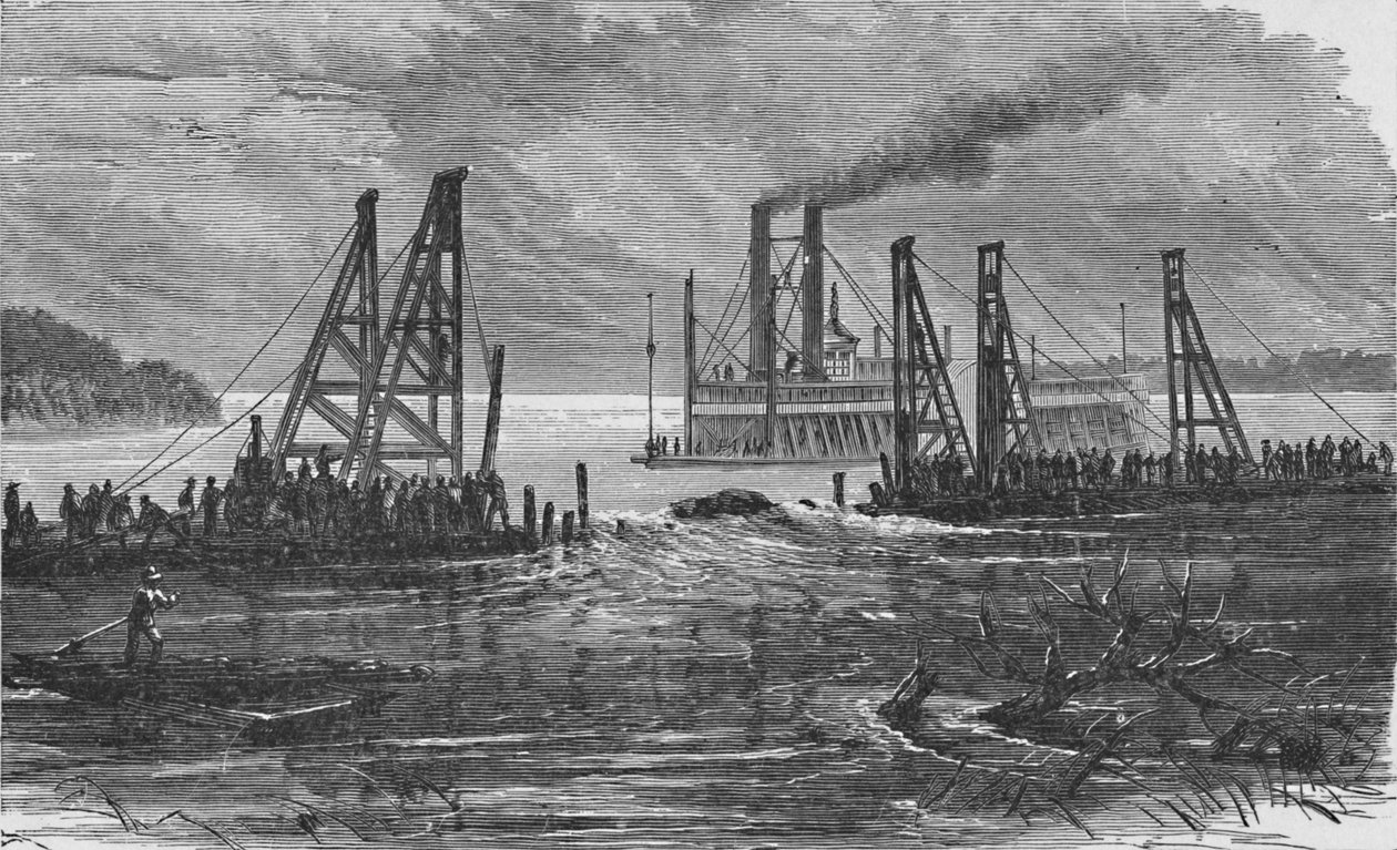 Rimozione di ostacoli mediante dragaggio, 1883 da Unbekannt