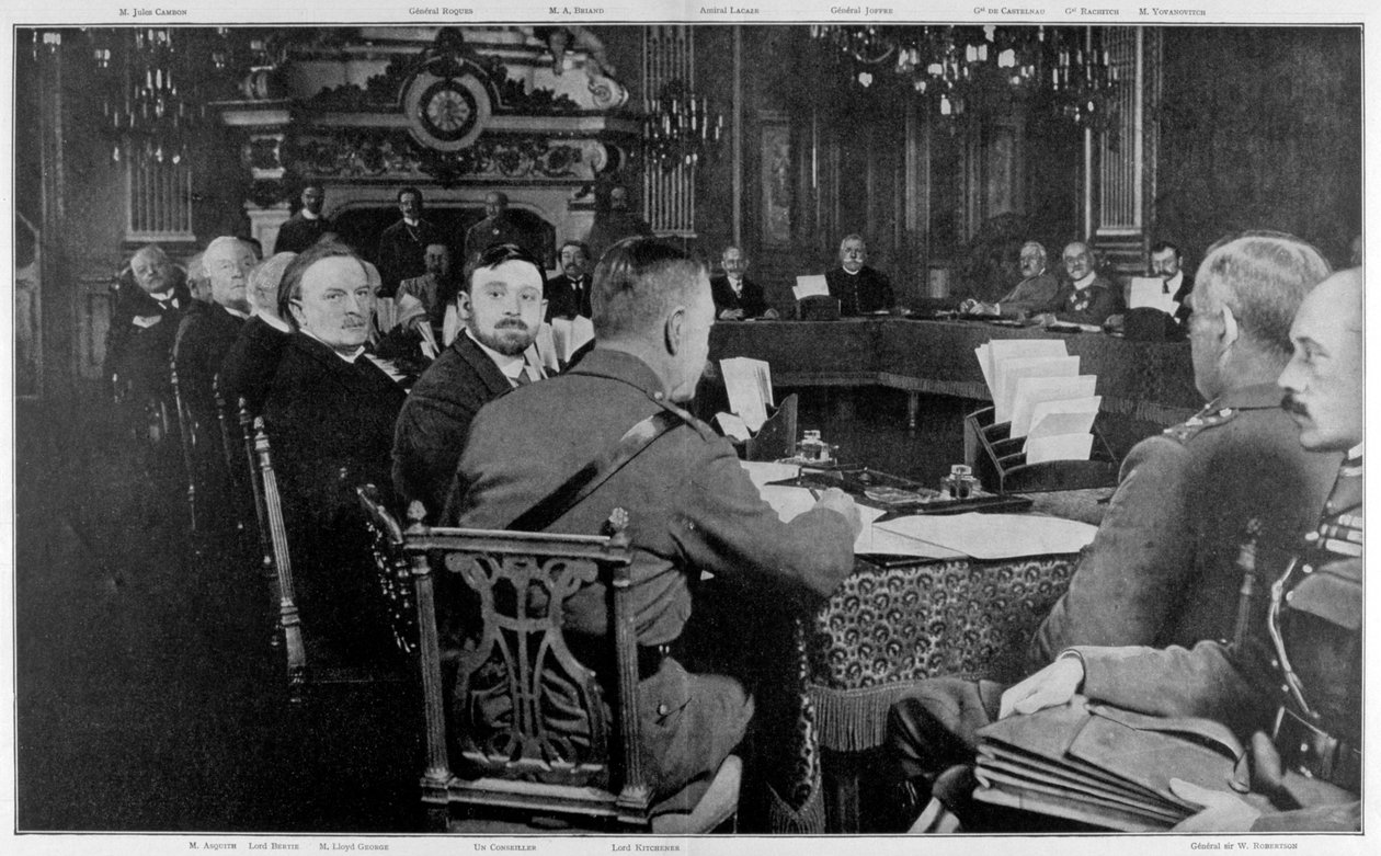 Rappresentanti dei governi alleati, Parigi, Prima Guerra Mondiale, 27-29 marzo 1916 da Unbekannt