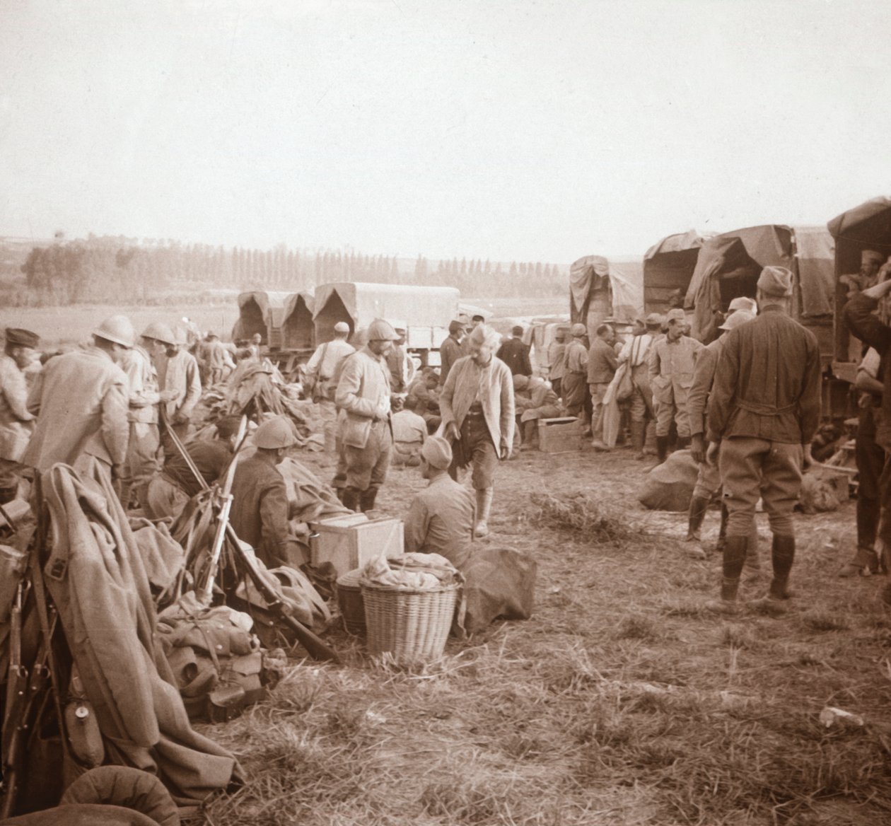 Sosta, Genicourt, nord della Francia, c1914-c1918 da Unbekannt