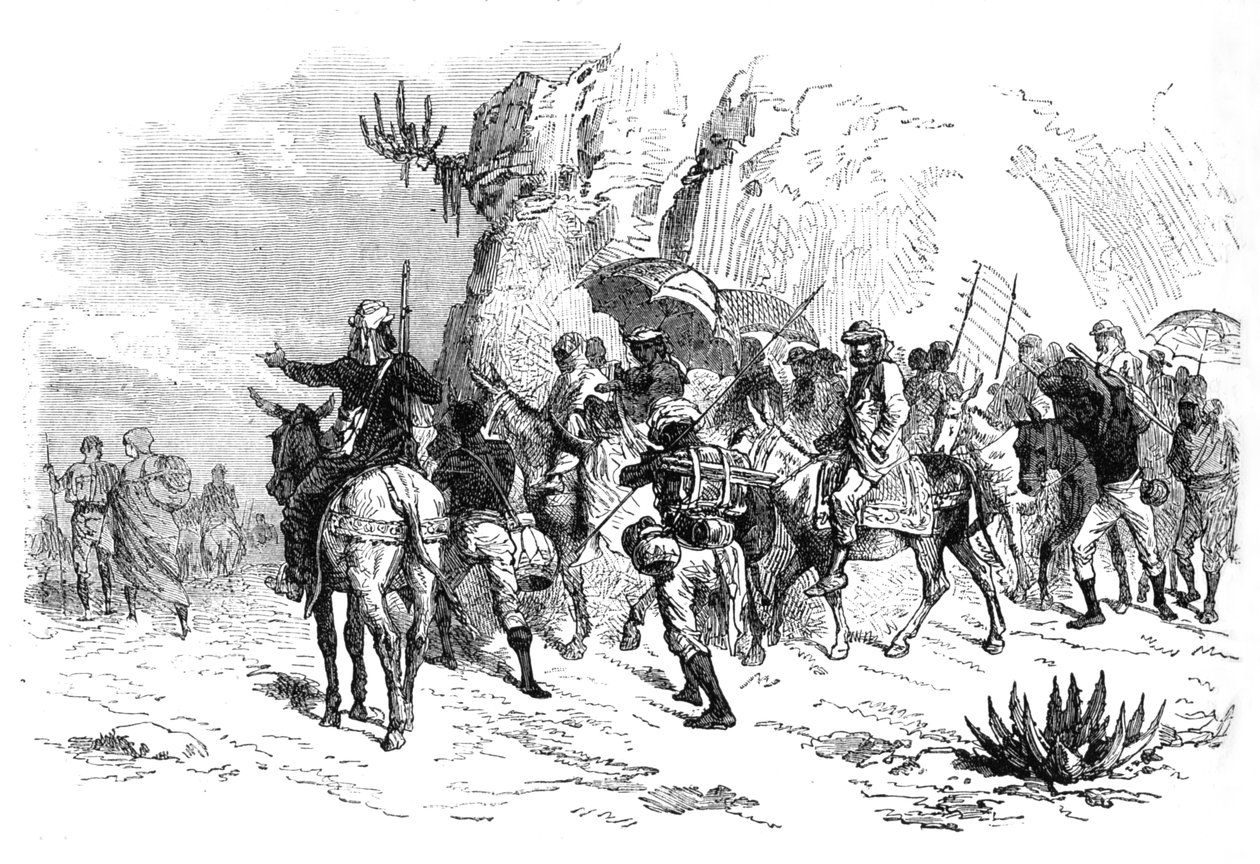 Ritorno dei prigionieri abissini, c1880 da Unbekannt