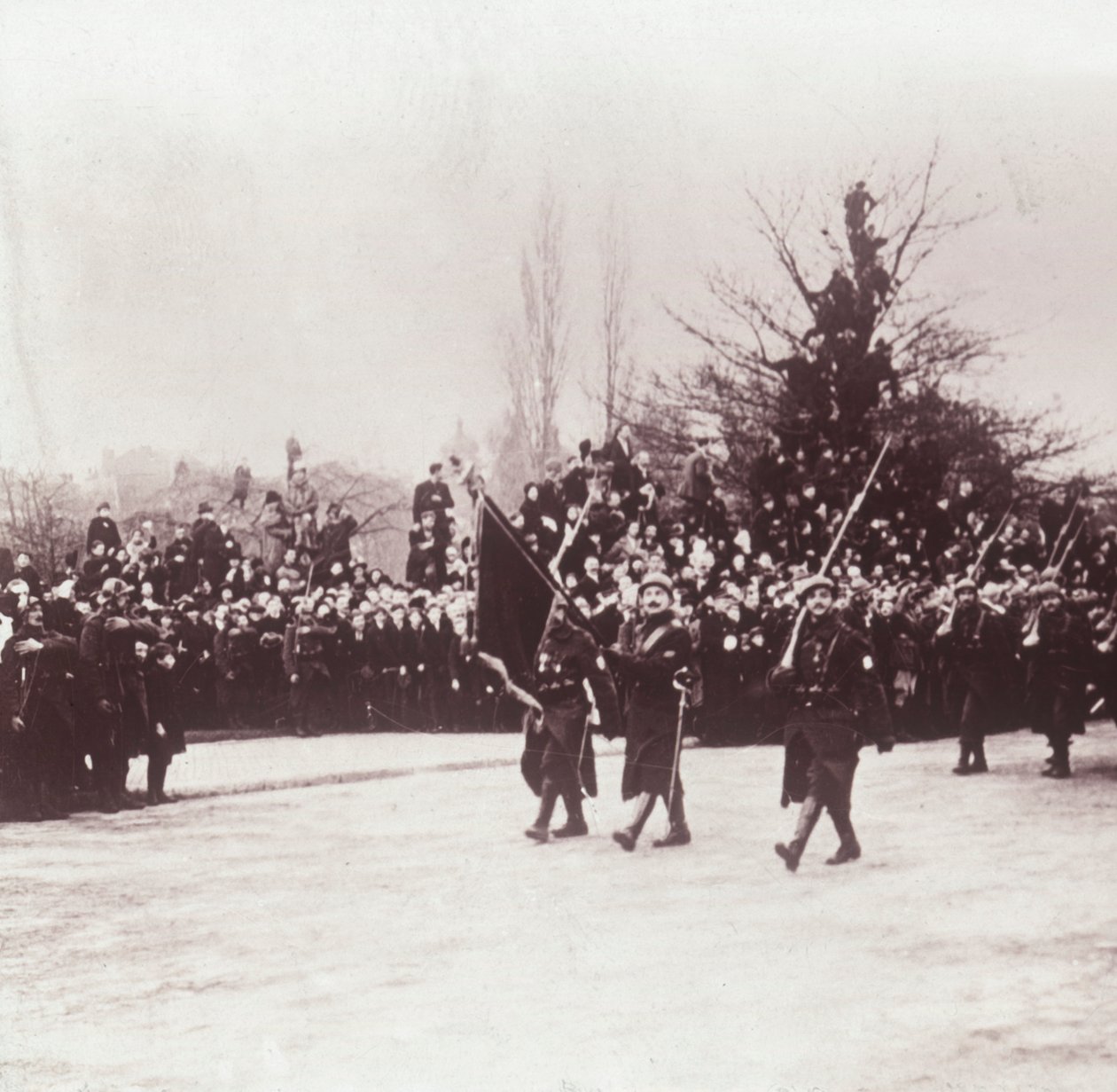 Ritorno dei belgi a Liegi, Belgio, c1914-c1918 da Unbekannt