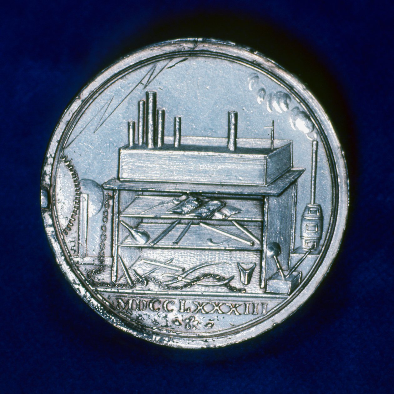 Retro della medaglia commemorativa per Joseph Priestley, chimico inglese, 1803 da Unbekannt