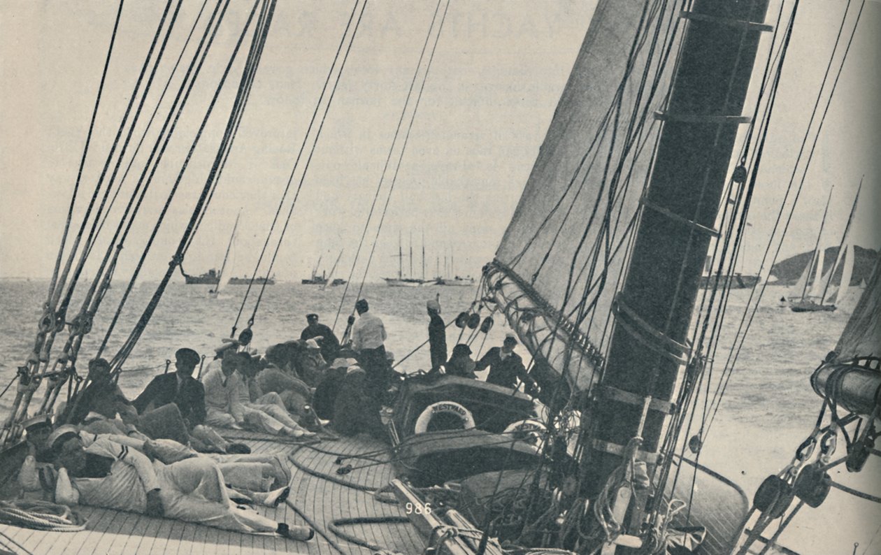 Le più grandi barche da corsa britanniche competono durante la Cowes Week, 1937 da Unbekannt