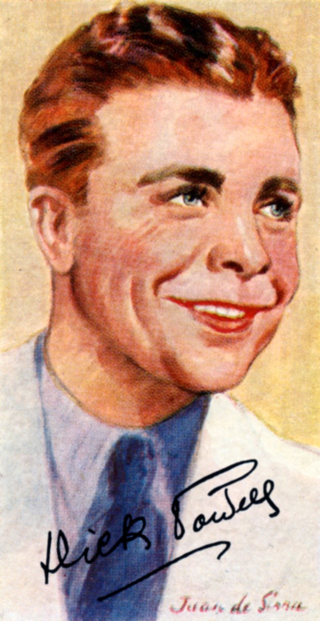 Richard Ewing Dick Powell, cantante, attore, produttore e regista americano, 20° secolo da Unbekannt