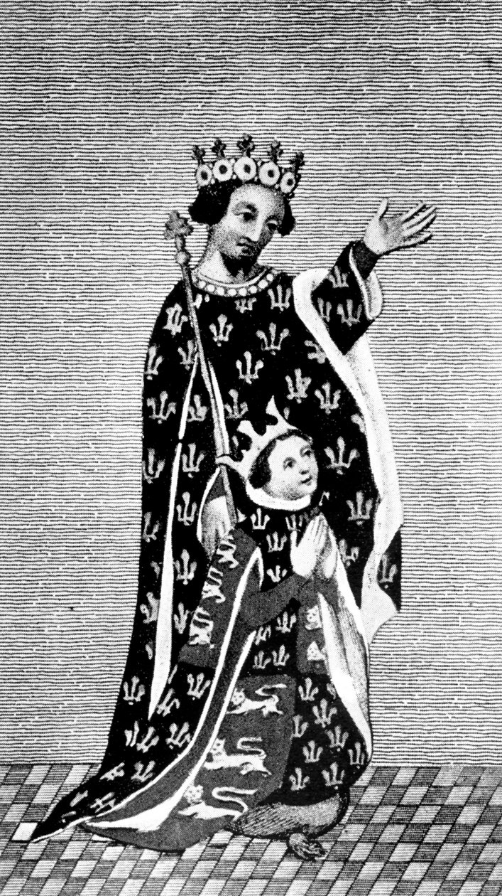 Riccardo II e suo padre, il Principe Nero da Unbekannt