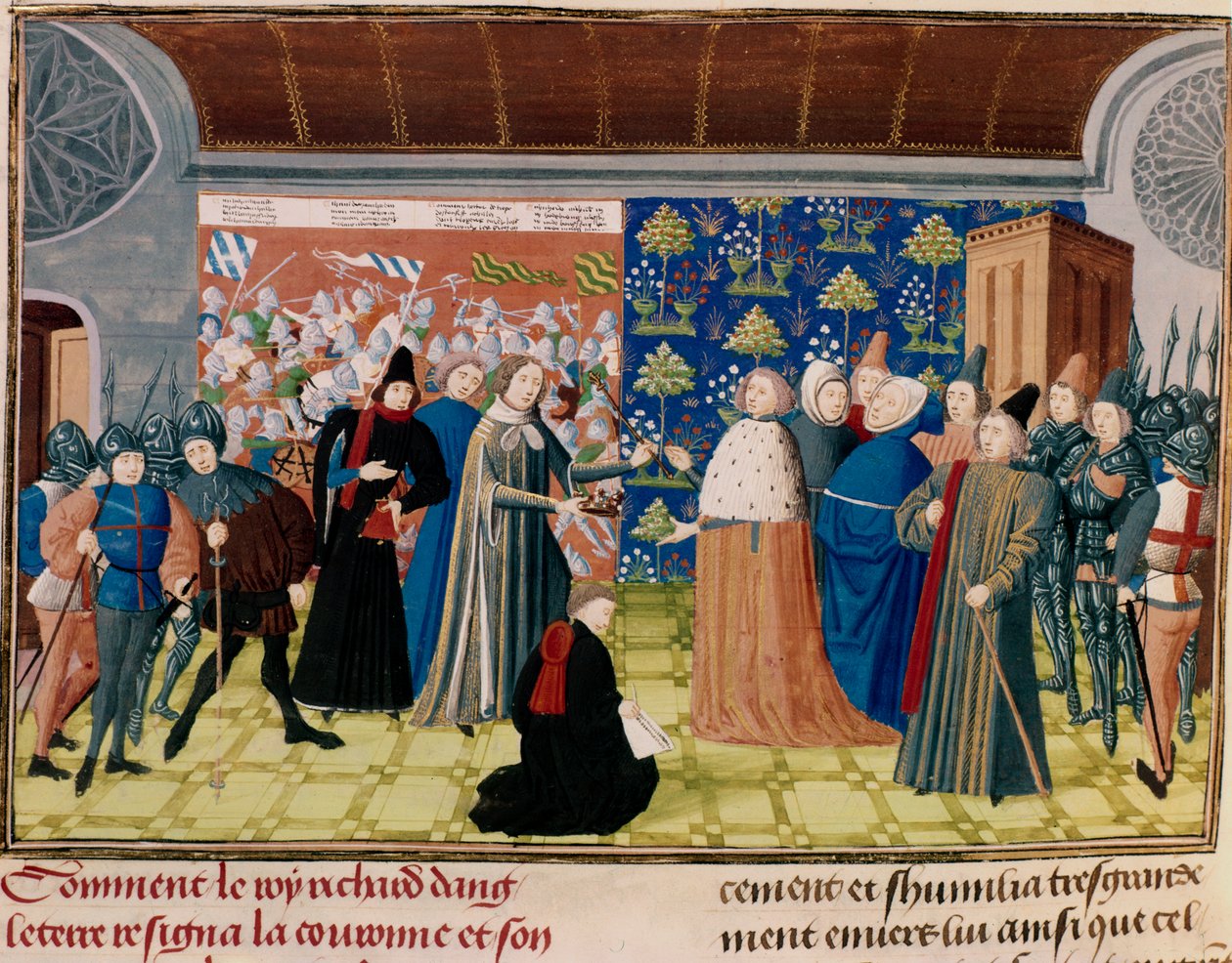 Riccardo II cede la corona da Unbekannt