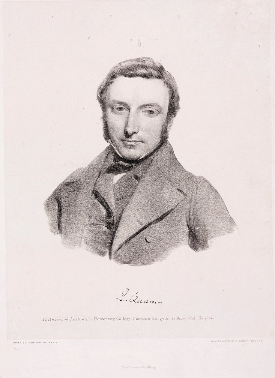 Richard Quain, chirurgo irlandese, c. 1850 da Unbekannt