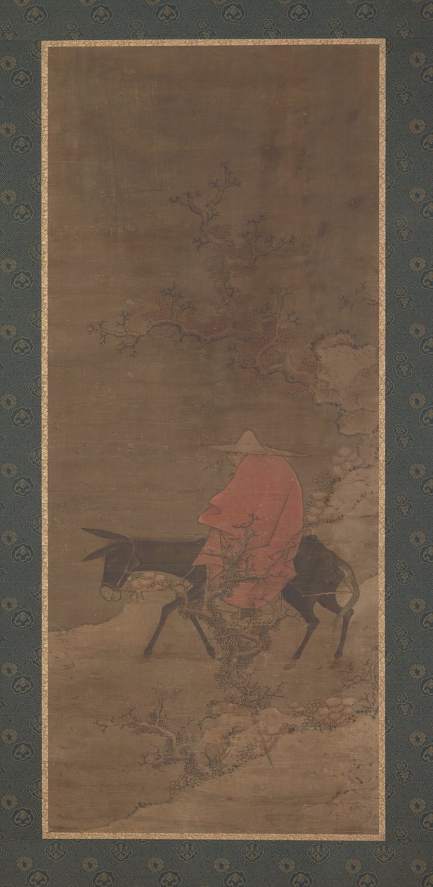 Cavalcando nella neve in cerca di fiori di prugna, Dinastia Ming o Qing, XVII secolo da Unbekannt