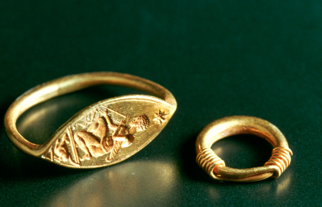 Anello con iscrizione, Gioielleria, Tunisia, III-IV secolo da Unbekannt