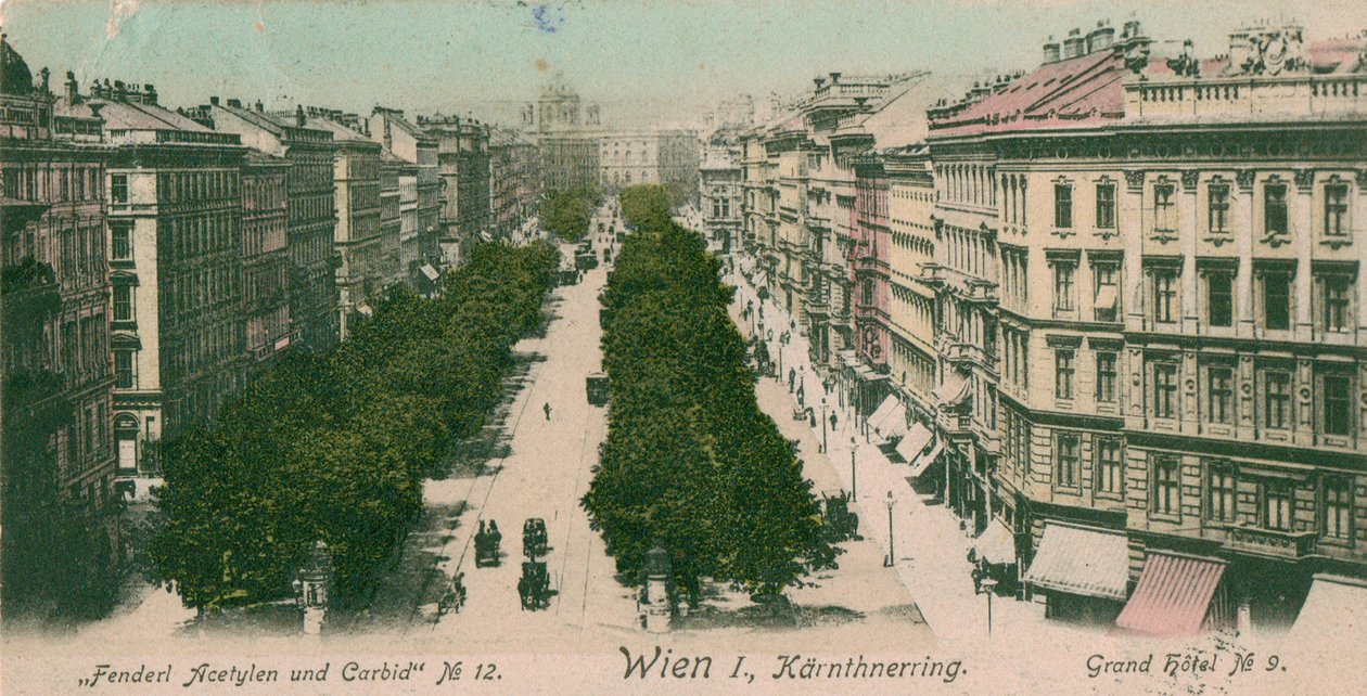 Ringstraße Kärntner Ring, Vienna da Unbekannt