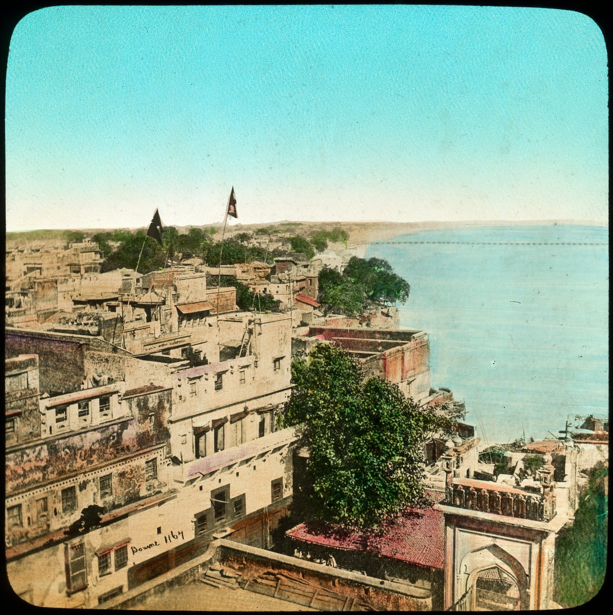 Fiume Gange dalla Moschea di Aurangzeb, Benares, India da Unbekannt