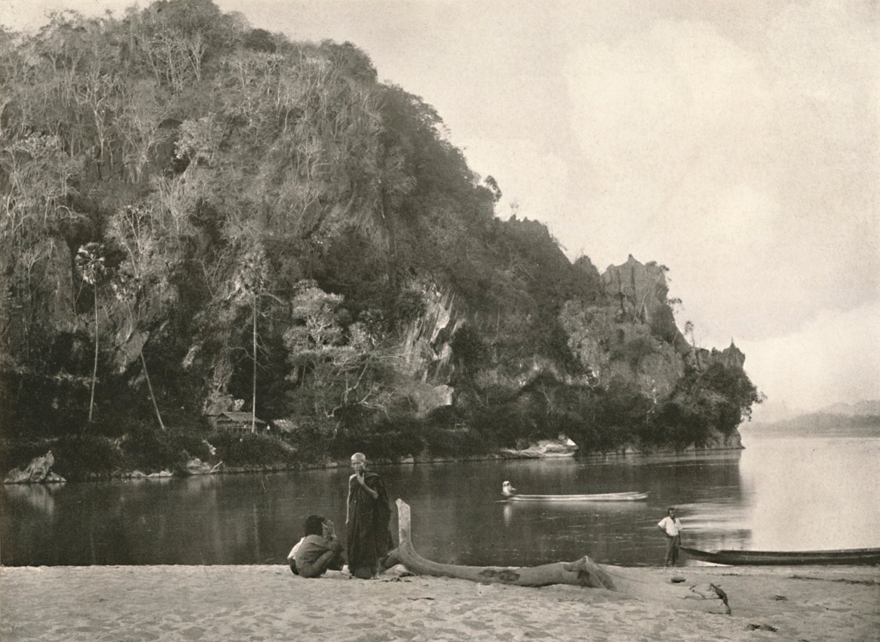 Scena fluviale - Il secondo passaggio stretto, vicino a Bhamo, 1900 da Unbekannt