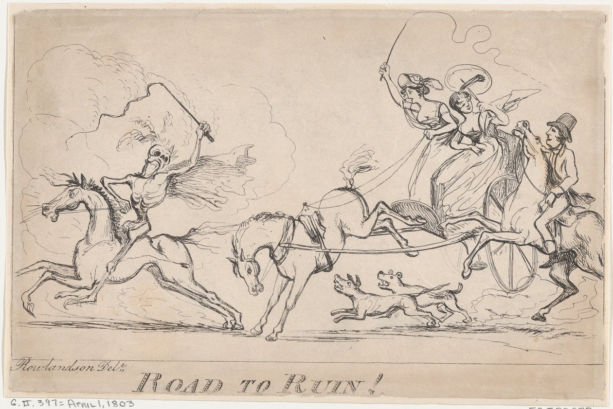 Strada verso la rovina!, 1 aprile 1803 da Unbekannt