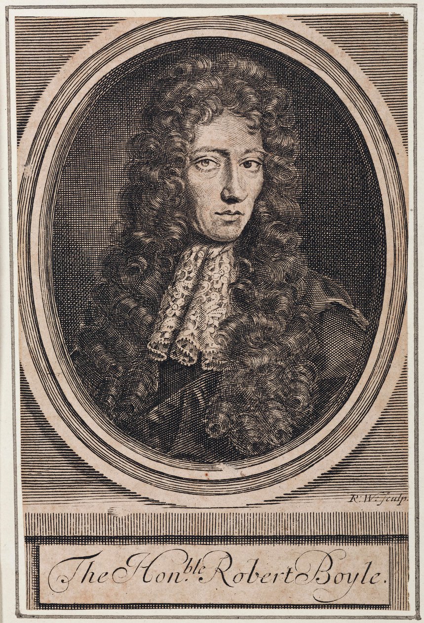Robert Boyle, fisico e chimico irlandese, c. 1680 da Unbekannt