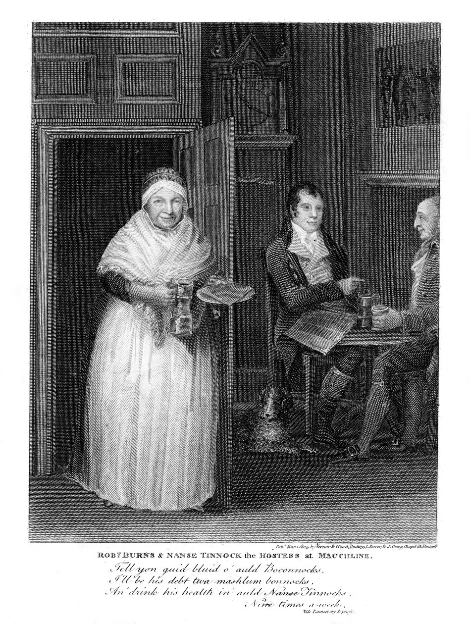 Robert Burns 1759-1796, poeta scozzese, 1805 da Unbekannt