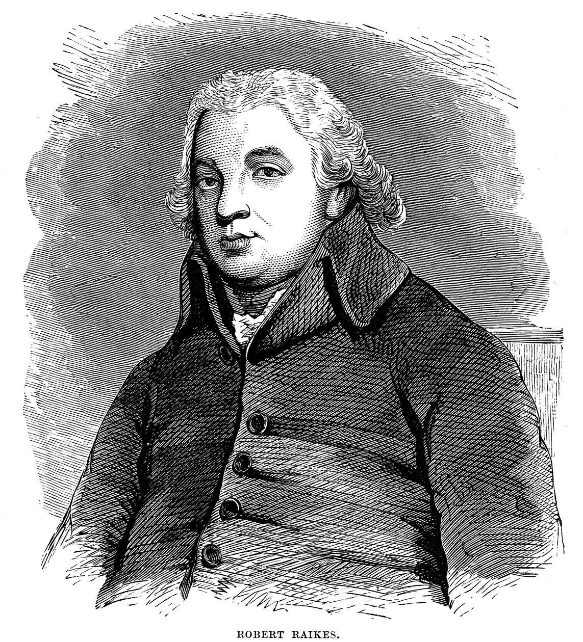 Robert Raikes, filantropo e editore inglese, 1780 1880 da Unbekannt