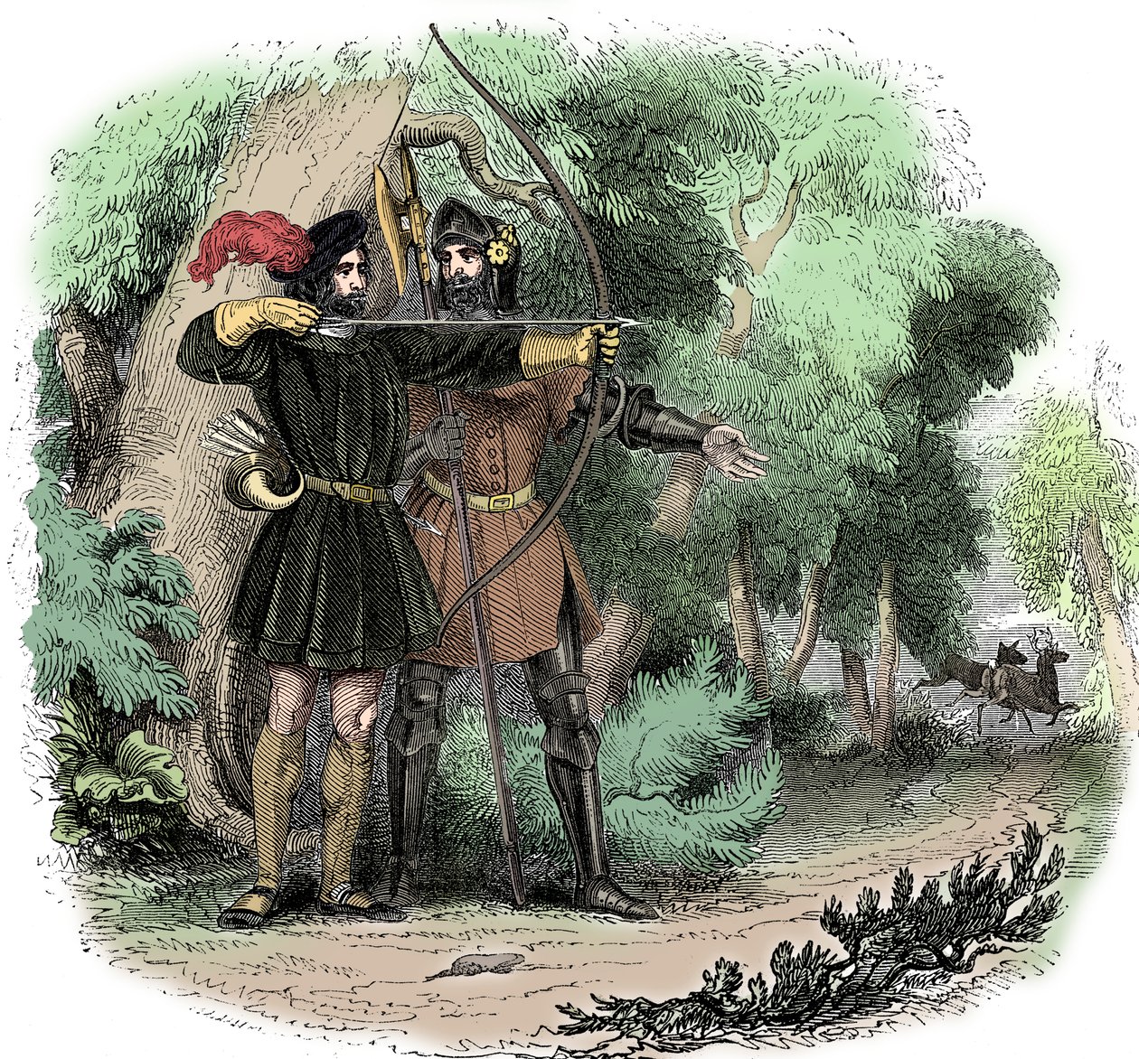 Robin Hood, leggendario eroe popolare inglese e fuorilegge, campione dei poveri, inizio XIX secolo da Unbekannt