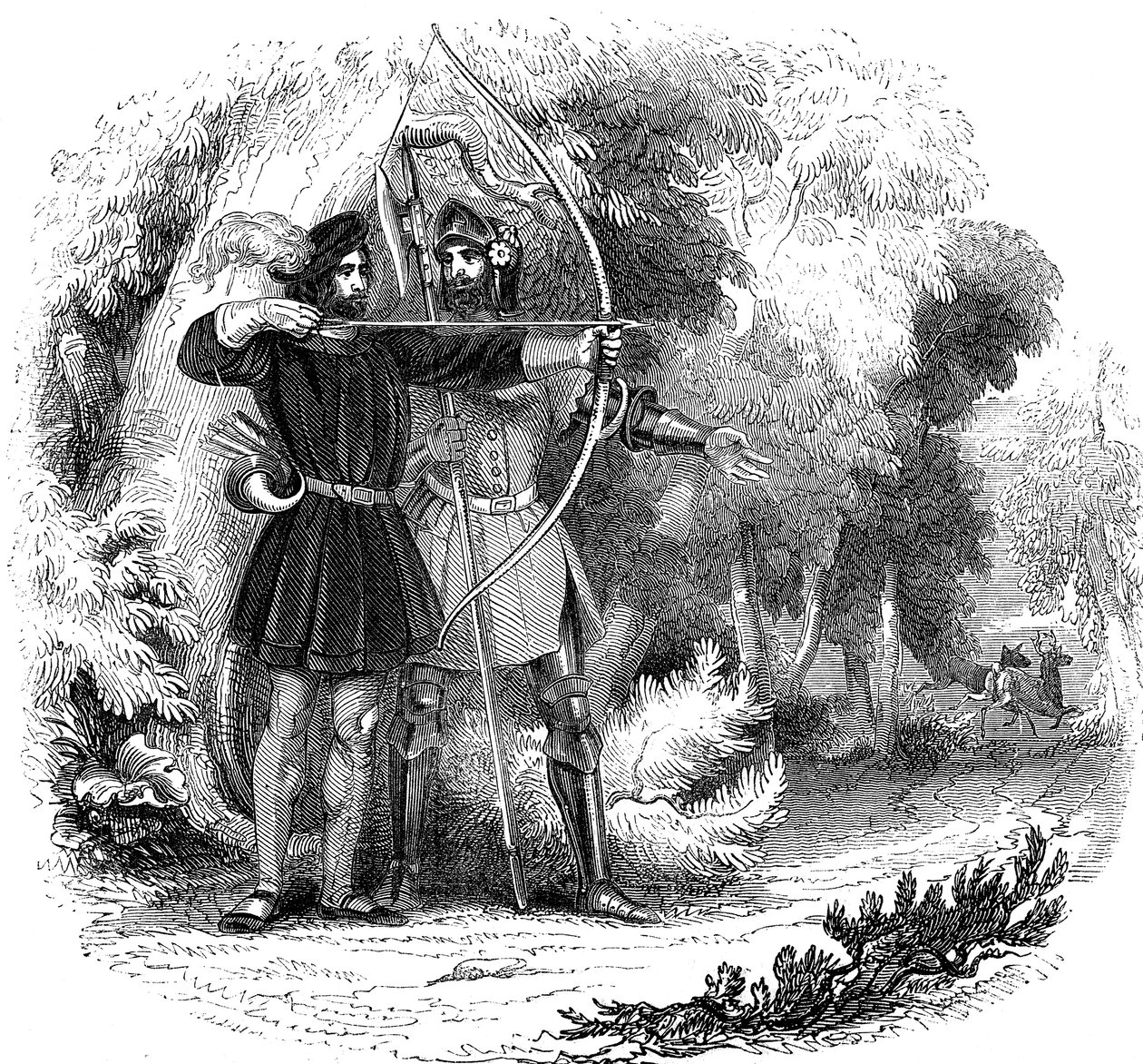 Robin Hood, leggendario eroe popolare inglese e fuorilegge e campione dei poveri, inizi XIX secolo da Unbekannt
