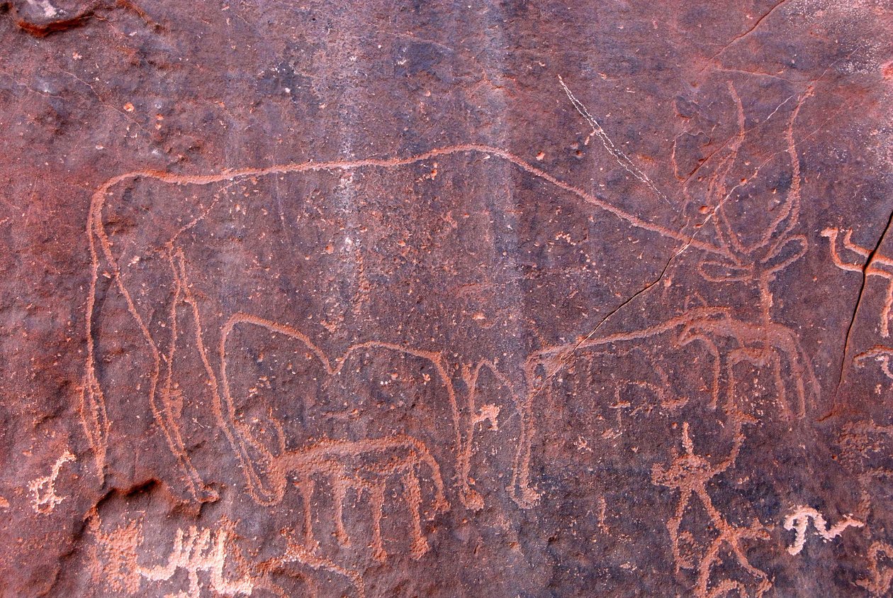 Pitture rupestri a Inchalt, Ghat, Libia da Unbekannt