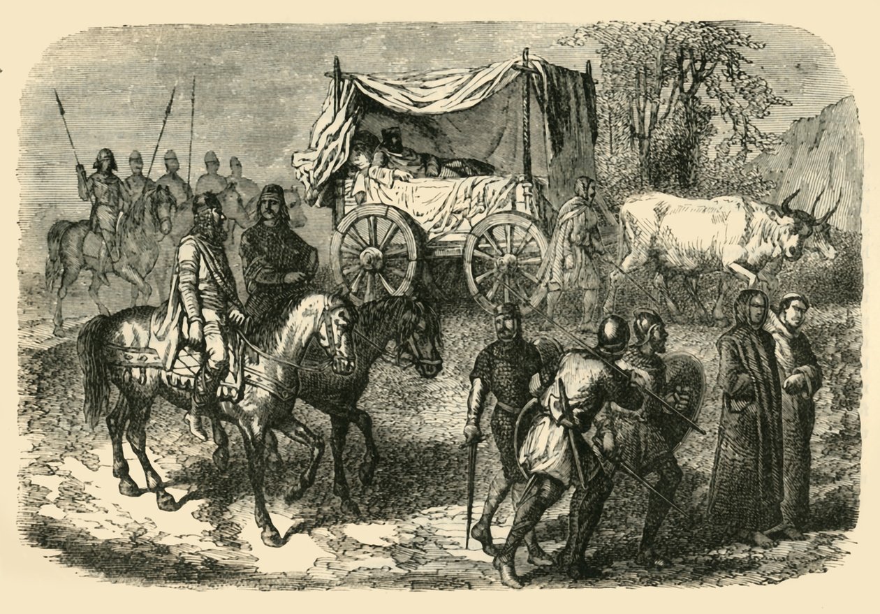 Roi Faineant Re Pigro della razza merovingia, VII secolo, 1890 da Unbekannt