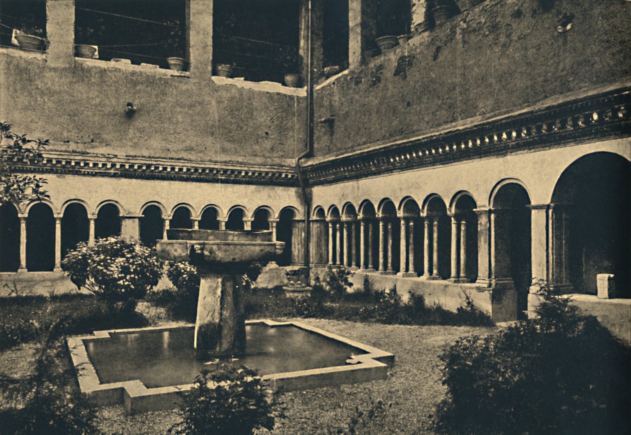 Roma - Chiostri dei SS. Quattro Coronati sul Colle Celio. Costruiti nel ...