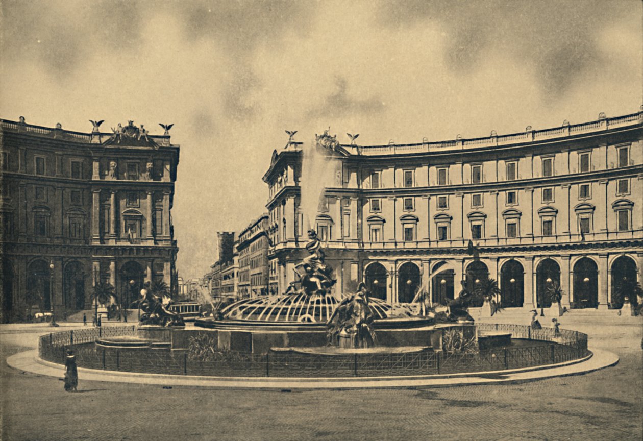 Roma - Piazza Esedra e la Fontana delle Naiadi, 1910 da Unbekannt