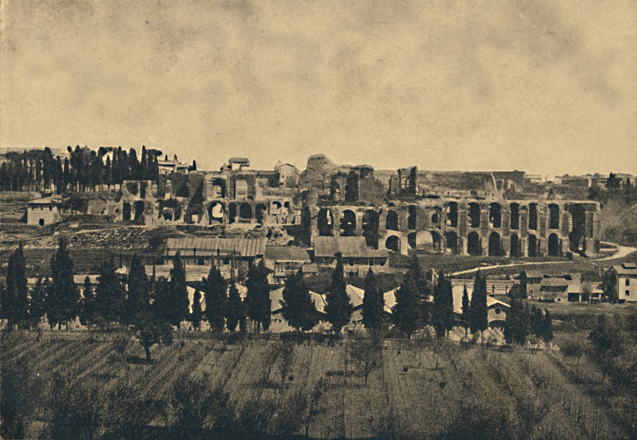 Roma - Grandi resti delle sottostrutture del palazzo di Settimio Severo, 1910 da Unbekannt