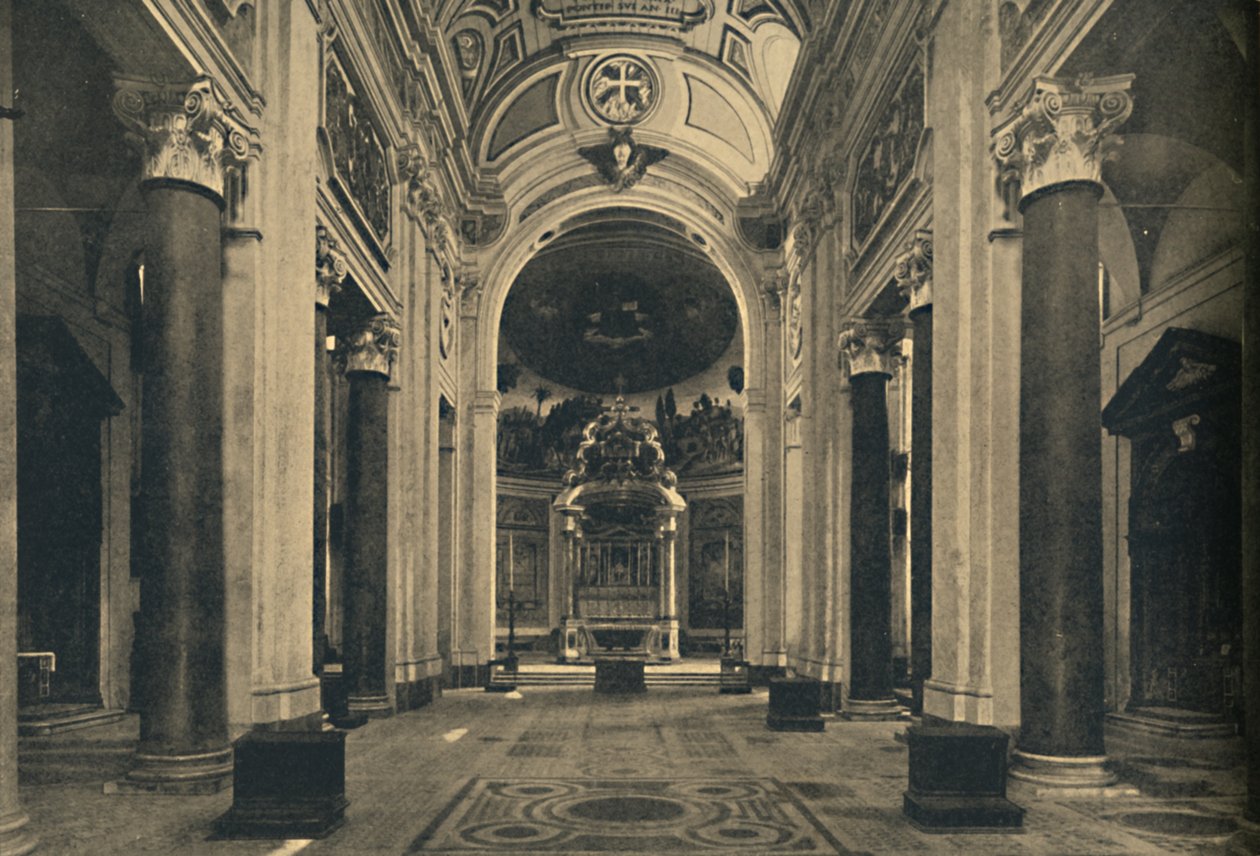 Roma - Interno della Basilica di Santa Croce in Gerusalemme, 1910 da Unbekannt