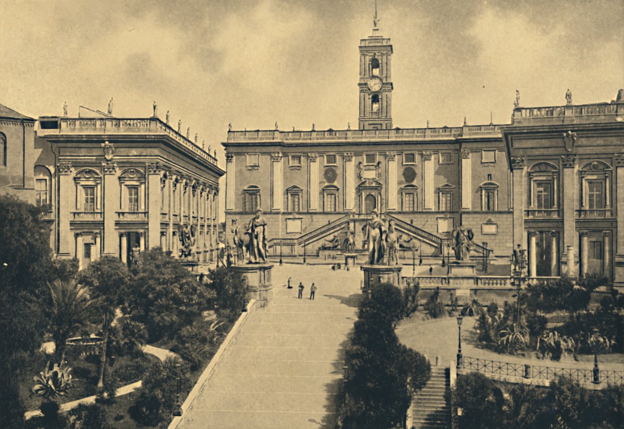 Roma - Il Campidoglio: al centro Palazzo dei Senatori ora Municipio da Unbekannt