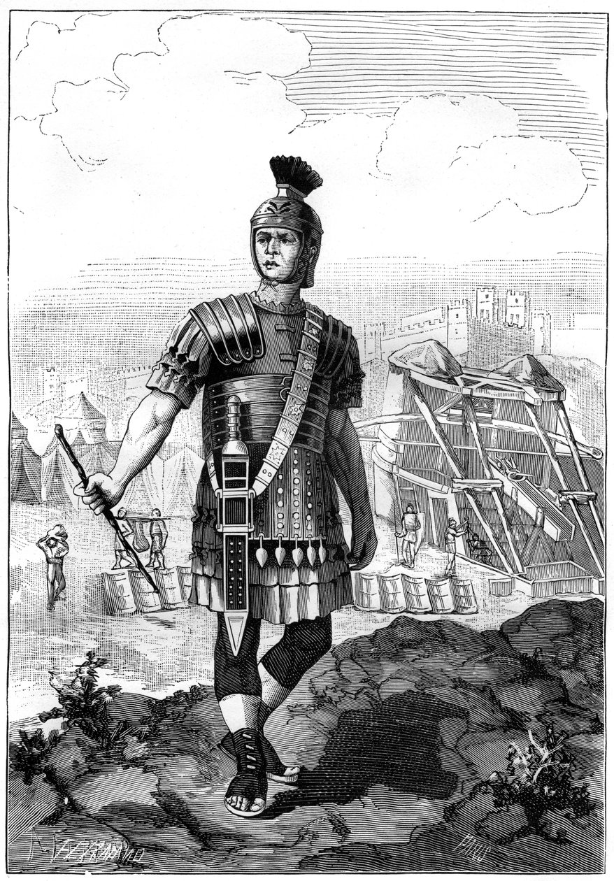 Centurione romano che conquista i Galli sotto Giulio Cesare, I secolo a.C. 1882-1884 da Unbekannt