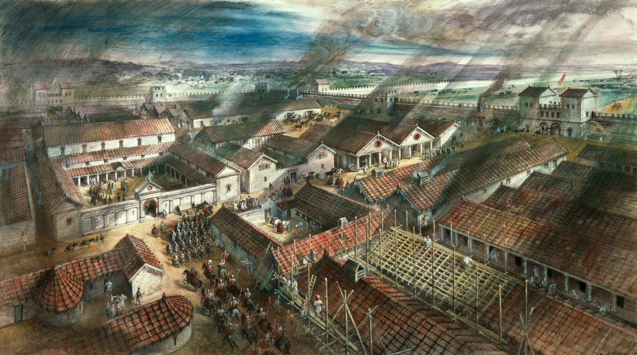 Forte romano a Londra, c. 122 d.C. da Unbekannt