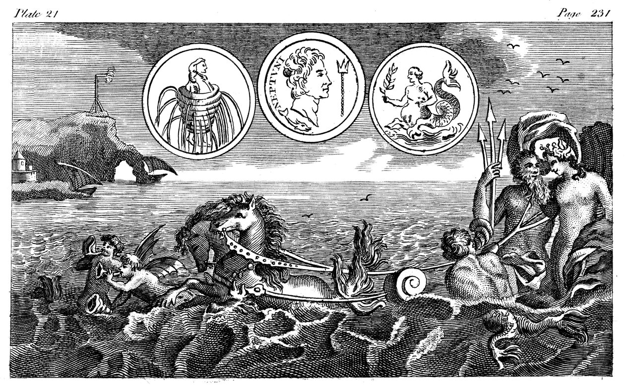 Dio romano Nettuno, XVIII secolo da Unbekannt