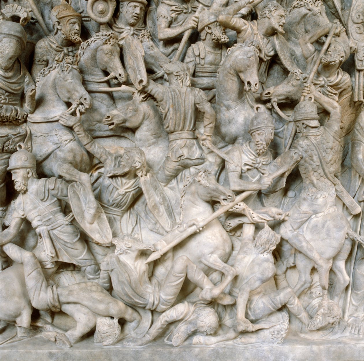 Romani in battaglia contro i barbari, II secolo da Unbekannt