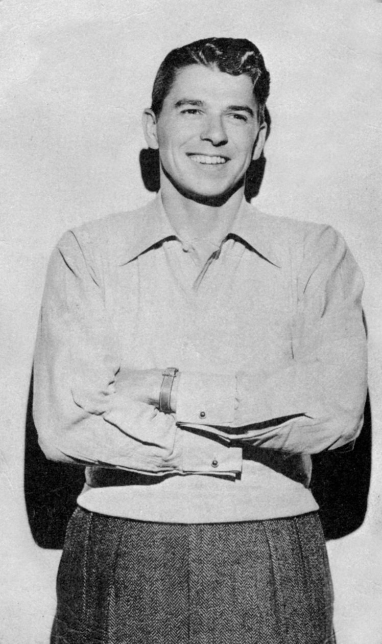 Ronald Reagan, attore americano, star del cinema e politico, XX secolo da Unbekannt