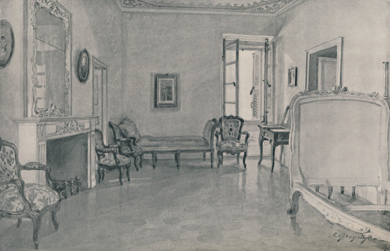Stanza in cui è nato Napoleone, 1896 da Unbekannt