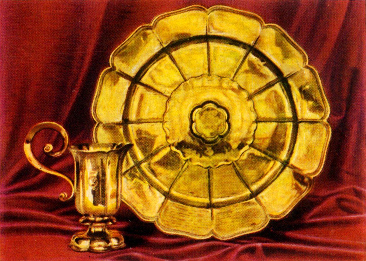 Brocca e bacile per acqua di rose, 1938 da Unbekannt