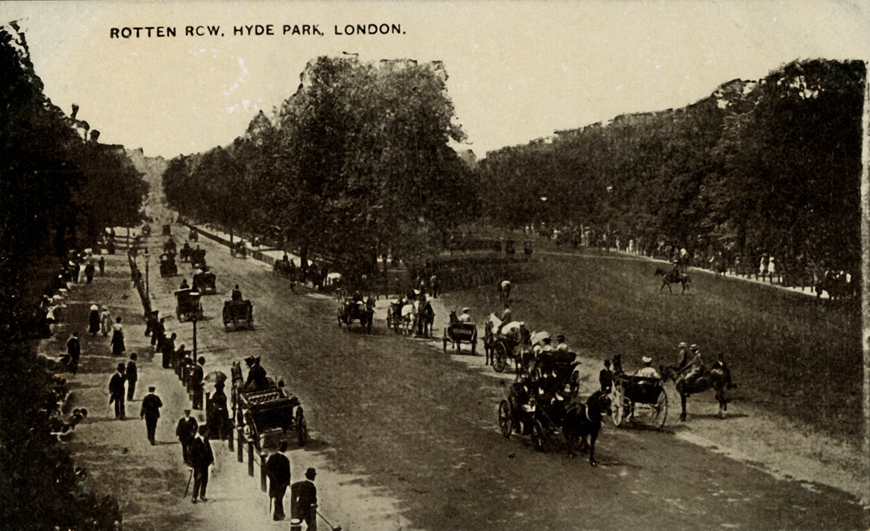 Rotten Row, Hyde Park, Londra, fine XIX-inizio XX secolo da Unbekannt