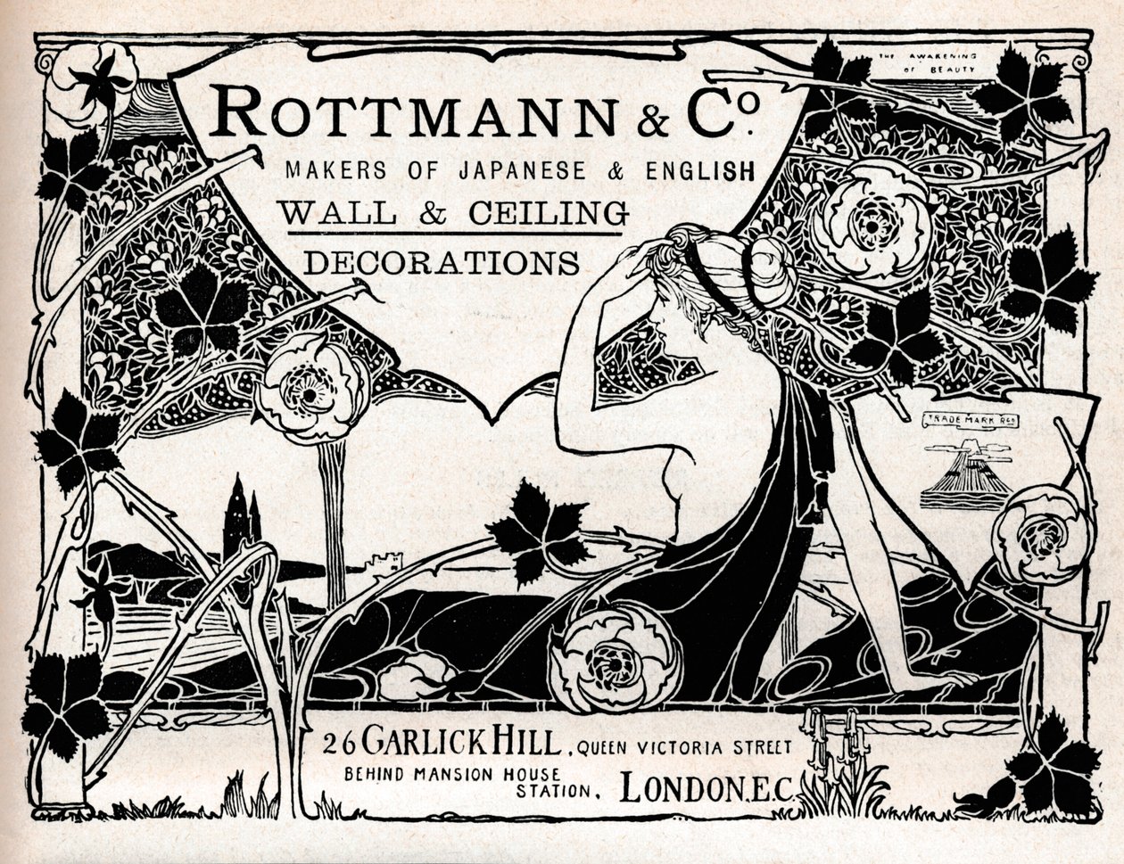 Rottmann & Co., produttori di decorazioni murali e per soffitti giapponesi e inglesi, 1897 da Unbekannt