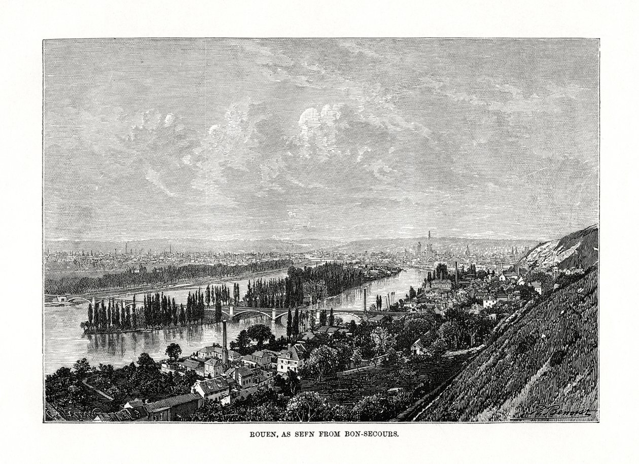 Rouen, Normandia, Francia, 1879 da Unbekannt
