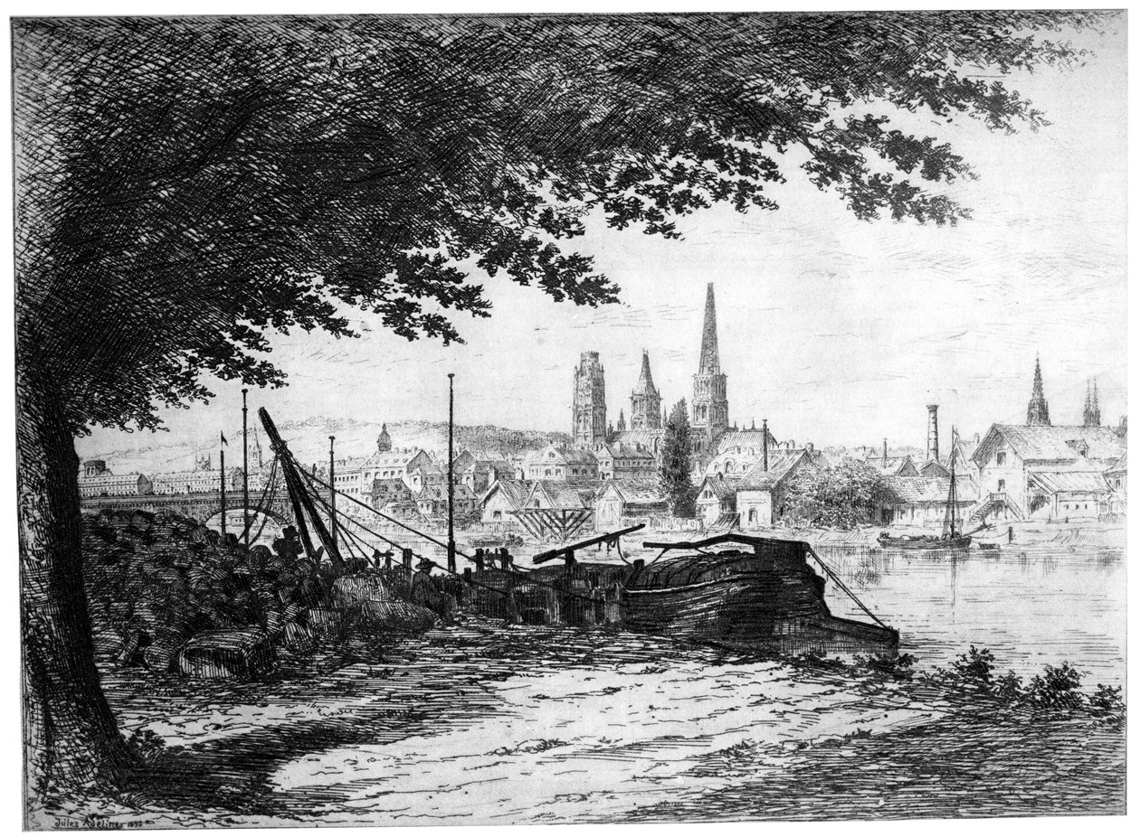 Rouen Prise du Cours-la-Reine, c1865-1905, 1924 da Unbekannt