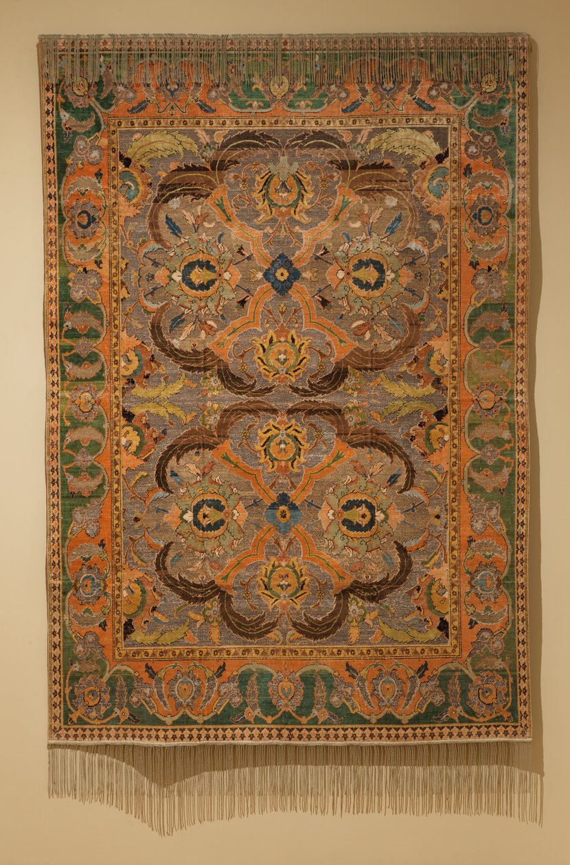 Tappeto reale con seta e filo metallico, 1600-1625 da Unbekannt