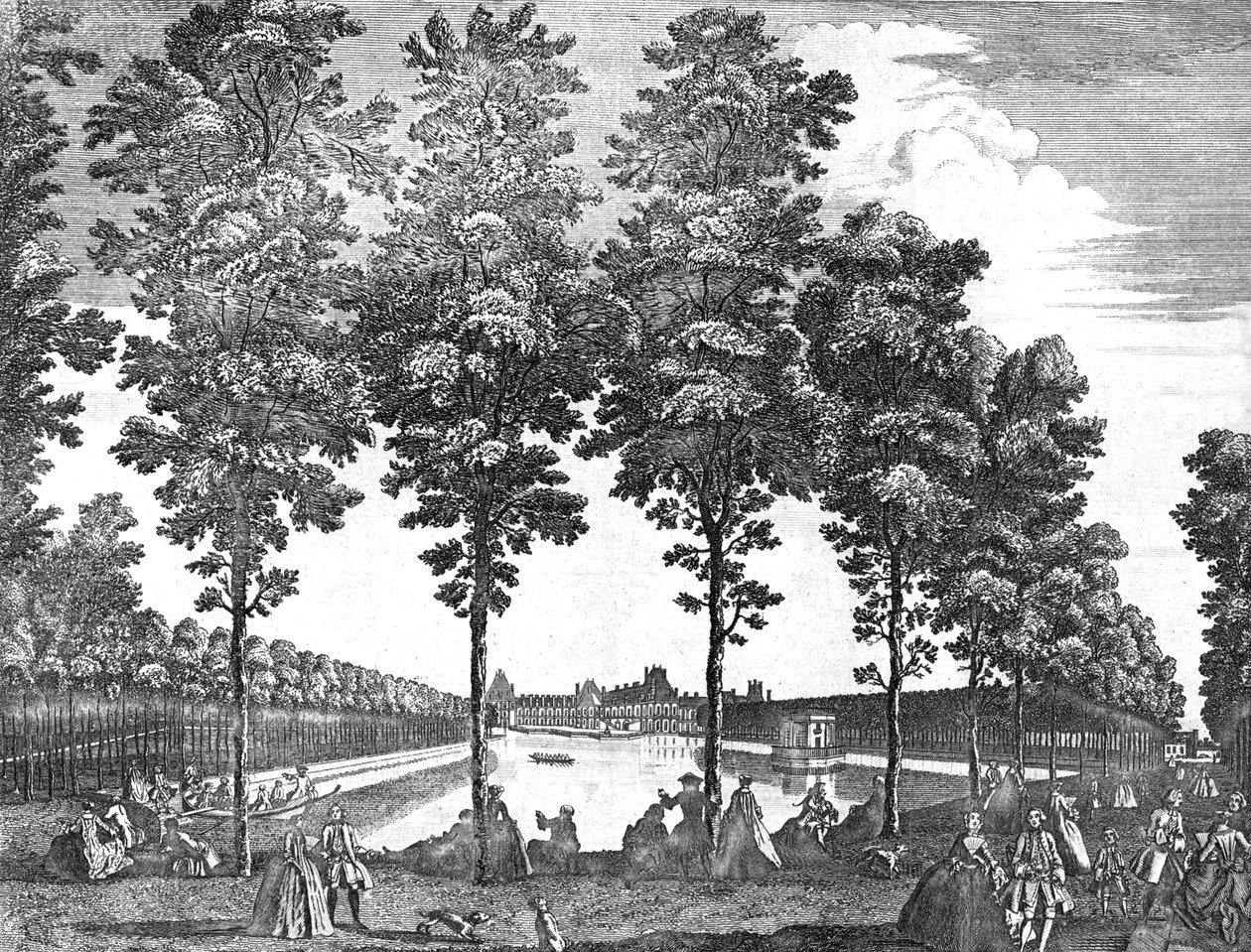 Palazzo Reale di Fontainebleau, Francia, 1750 da Unbekannt