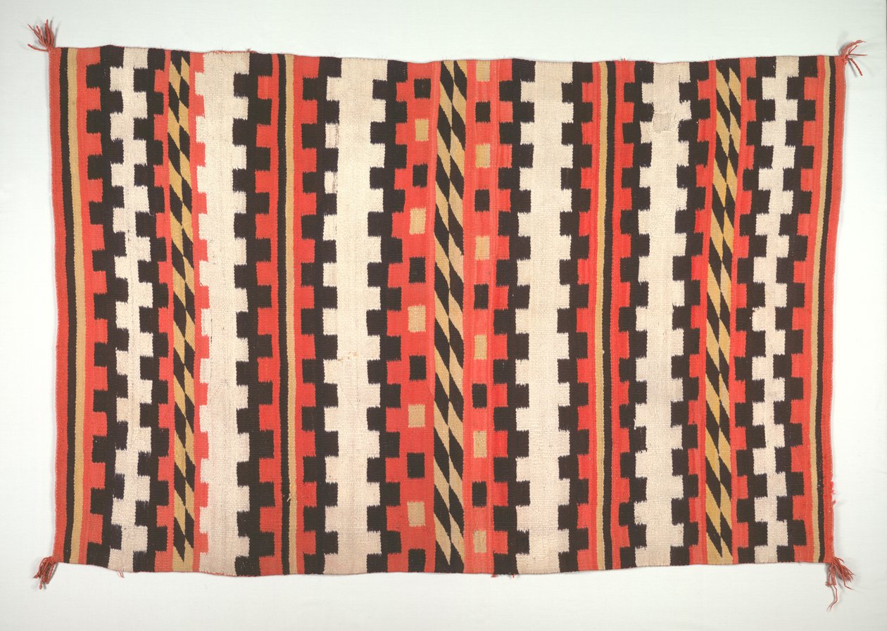 Stile di coperta a bande di tappeto, c. 1895-1910 da Unbekannt