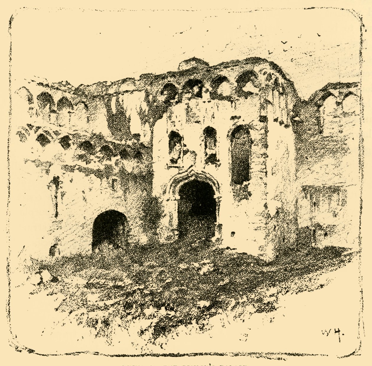 Rovine del Palazzo dei Vescovi, 1898 da Unbekannt