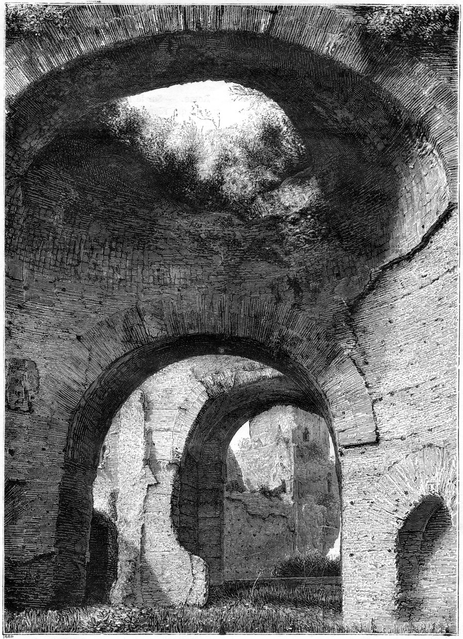 Rovine delle terme di Caracalla, Roma, 1886 da Unbekannt