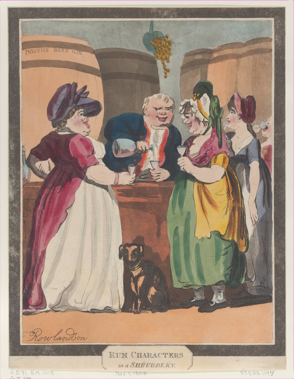 Personaggi strani in un boschetto, 1 novembre 1808 da Unbekannt